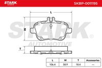 Stark SKBP0011195 - Juego de pastillas de freno
