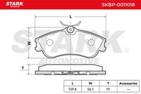 Stark SKBP-0011018 - Juego de pastillas de freno