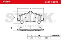 Stark SKBP0011116 - Juego de pastillas de freno