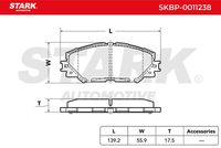 Stark SKBP0011238 - Juego de pastillas de freno