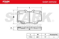 Stark SKBP0011232 - Juego de pastillas de freno