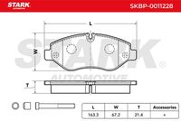 Stark SKBP0011228 - Juego de pastillas de freno