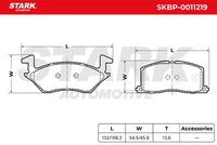 Stark SKBP0011219 - Juego de pastillas de freno