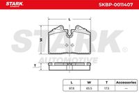Stark SKBP0011407 - Juego de pastillas de freno