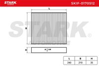 Stark SKIF-0170512 - Filtro, aire habitáculo