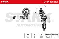 STARK SKVD1740009 - Amortiguador vibraciones, correa poli V
