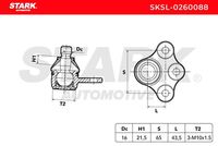 STARK SKSL-0260088 - Rótula de suspensión/carga