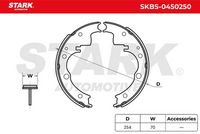 Stark SKBS-0450250 - Juego de zapatas de frenos