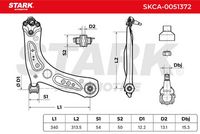 Stark SKCA-0051372 - Barra oscilante, suspensión de ruedas