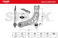 Stark SKCA-0051403 - Barra oscilante, suspensión de ruedas