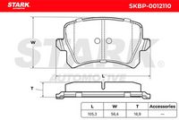 Stark SKBP-0012110 - Juego de pastillas de freno