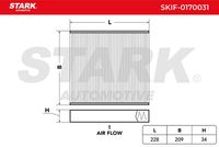 Stark SKIF-0170031 - Filtro, aire habitáculo