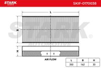 Stark SKIF0170038 - Filtro, aire habitáculo