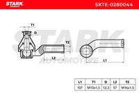 Stark SKTE-0280044 - Rótula barra de acoplamiento