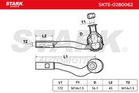 Stark SKTE-0280062 - Rótula barra de acoplamiento