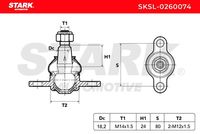 Stark SKSL-0260074 - Rótula de suspensión/carga