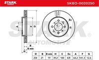 Stark SKBD-0020250 - Disco de freno