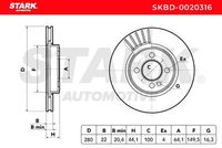 Stark SKBD0020316 - Disco de freno