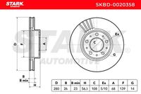 Stark SKBD0020358 - Disco de freno