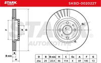 Stark SKBD-0020227 - Disco de freno