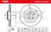 Stark SKBD-0020338 - Disco de freno