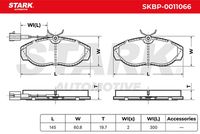 Stark SKBP0011066 - Juego de pastillas de freno