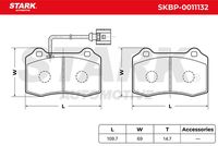 Stark SKBP0011132 - Juego de pastillas de freno