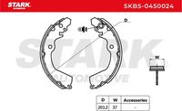 Stark SKBS-0450024 - Juego de zapatas de frenos