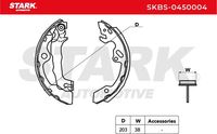 Stark SKBS-0450004 - Juego de zapatas de frenos