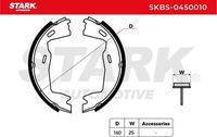 Stark SKBS-0450010 - Juego de zapatas de frenos