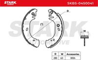 Stark SKBS-0450041 - Juego de zapatas de frenos