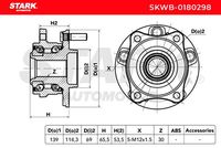 Stark SKWB-0180298 - Juego de cojinete de rueda