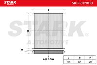 Stark SKIF-0170118 - Filtro, aire habitáculo