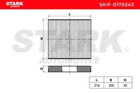 Stark SKIF-0170243 - Filtro, aire habitáculo