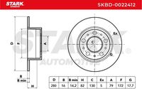 Stark SKBD0022412 - Disco de freno