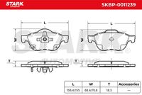 Stark SKBP-0011239 - Juego de pastillas de freno