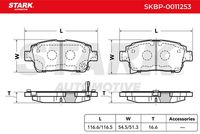 Stark SKBP0011253 - Juego de pastillas de freno