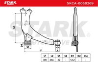 Stark SKCA-0050269 - Barra oscilante, suspensión de ruedas