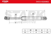 Stark SKGS-0220862 - Muelle neumático, maletero/compartimento de carga