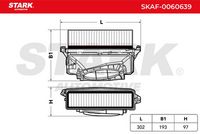 Stark SKAF-0060639 - Filtro de aire