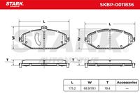 Stark SKBP-0011836 - Juego de pastillas de freno