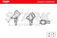 STARK SKWSS-0350039 - Sensor, revoluciones de la rueda