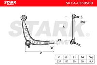 STARK SKCA-0050508 - Brazo oscilante, suspensión de ruedas