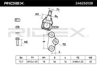 RIDEX 2462S0128 - Rótula de suspensión/carga