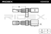 RIDEX 412W0128 - Sensor, revoluciones de la rueda