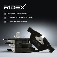 RIDEX 402B0301 - Juego de pastillas de freno