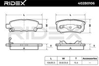 RIDEX 402B0106 - Juego de pastillas de freno