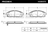 RIDEX 402B0373 - Juego de pastillas de freno