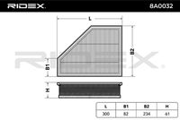 RIDEX 8A0032 - Filtro de aire