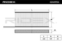 RIDEX 424I0154 - Filtro, aire habitáculo